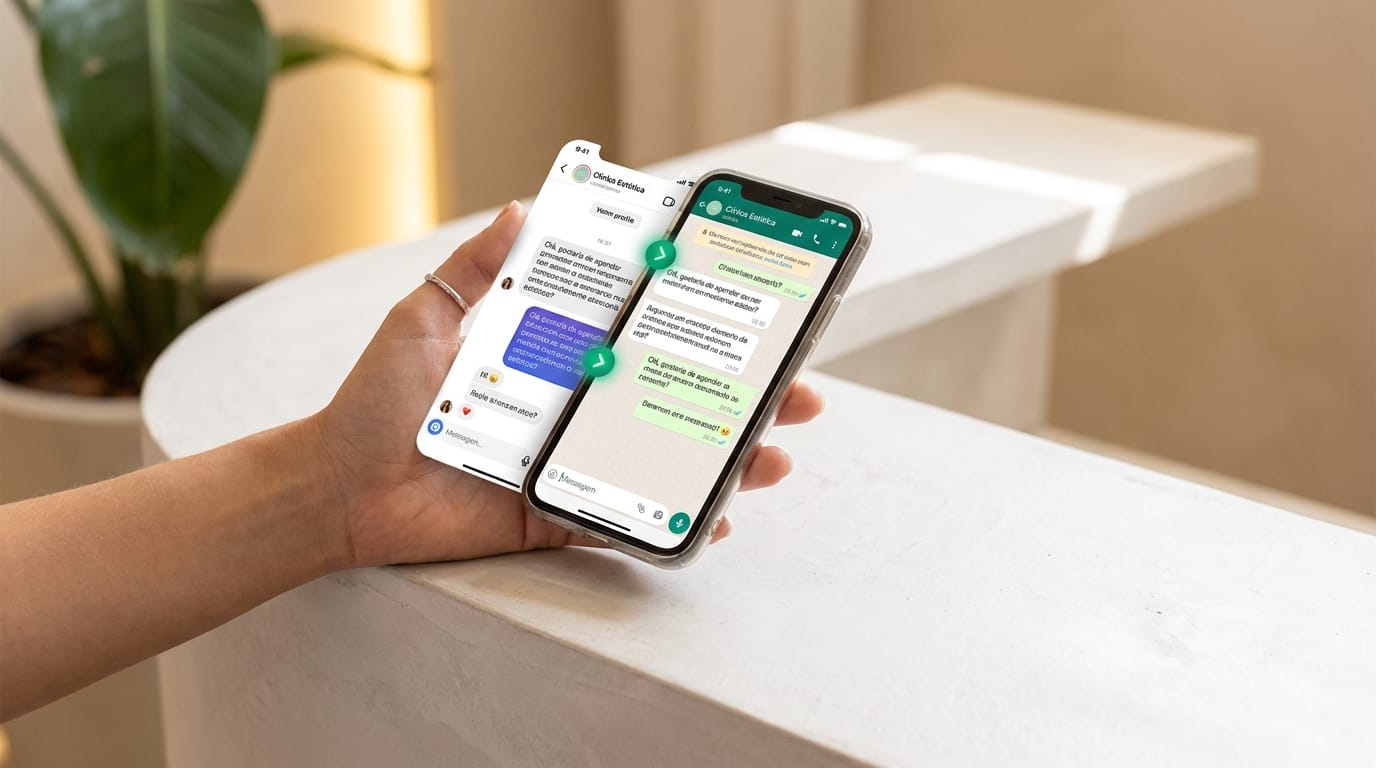 Como converter lead do Instagram no WhatsApp da clínica