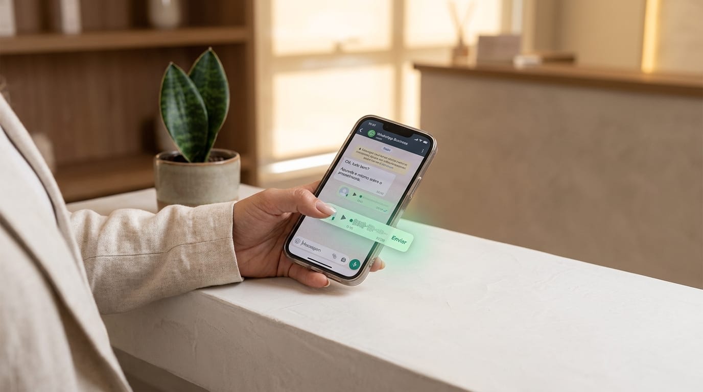 Como usar áudio no WhatsApp para fechar vendas em estética